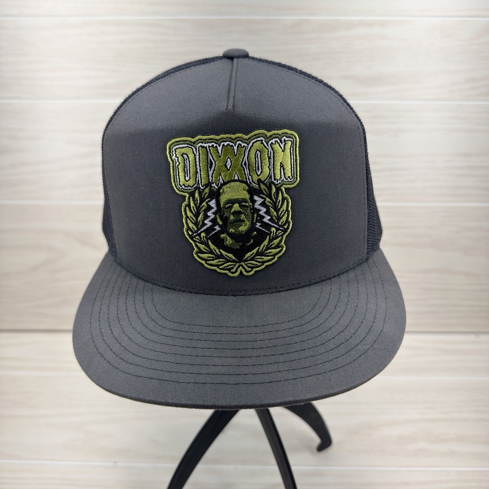 Dixxon Flannel Co Frankenstein Hat Snapback Trucker Flat Bill Gray Green